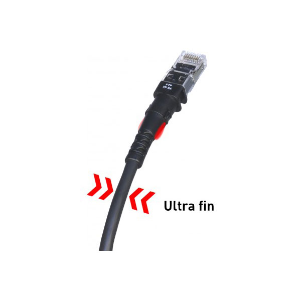 Patchsee tp-6a-f/3 cble de rseau noir 0,9 m cat6a u/ftp (stp)
