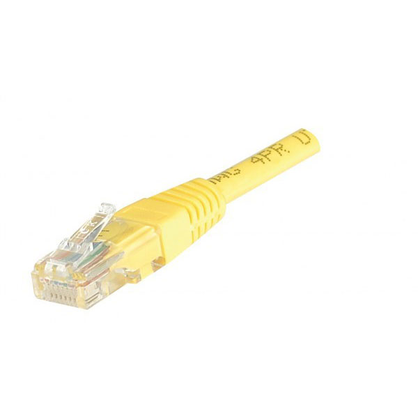 Cble de rseau jaune 1 m cat5e u/utp (utp)