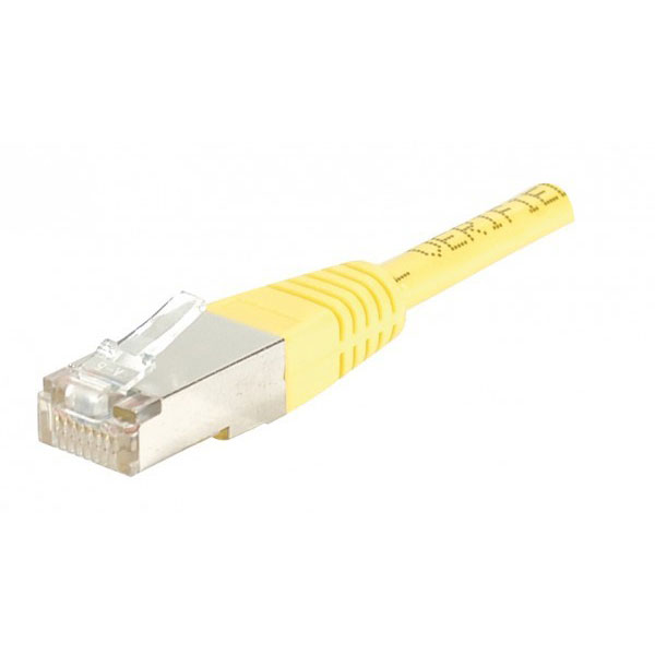 Exc 847161 cble de rseau jaune 0,5 m cat5e f/utp (ftp)