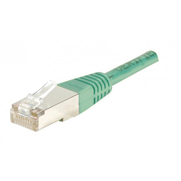 Cble de rseau vert 0,5 m cat5e f/utp (ftp)