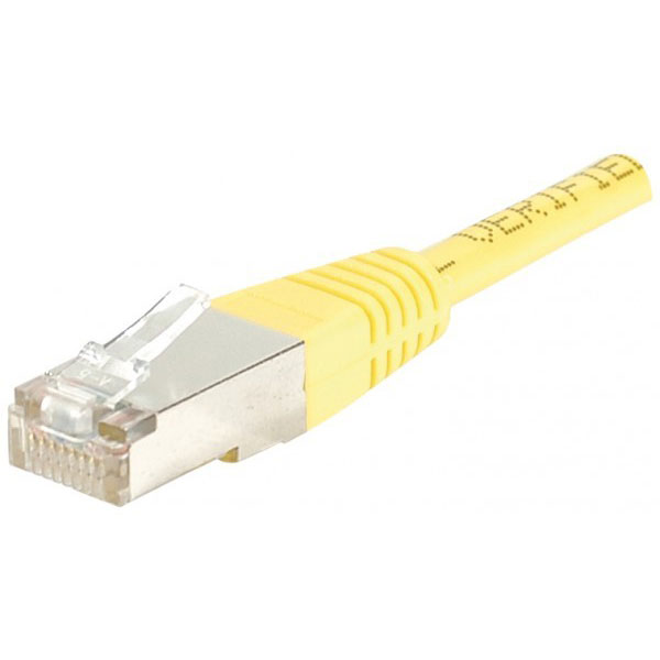 Exc 847171 cble de rseau jaune 10 m cat5e f/utp (ftp)