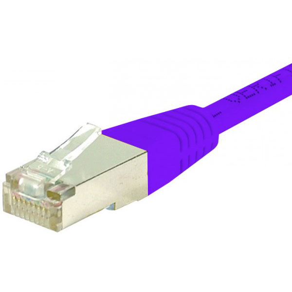 Cble de rseau violet 5 m cat6 s/ftp (s-stp)