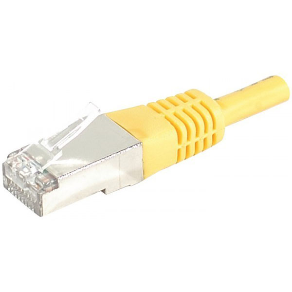 Dexlan 856831 cble de rseau jaune 0,5 m cat6 s/ftp (s-stp)