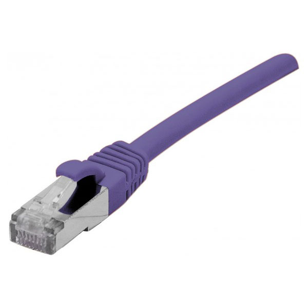 Cble de rseau violet 0,5 m cat6a s/ftp (s-stp)