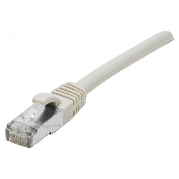 DEXLAN Cordon RJ45 sur cble catgorie 7 S/FTP LSOH snagless gris - 0,5 m