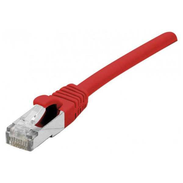 DEXLAN Cordon RJ45 sur cble catgorie 7 S/FTP LSOH snagless rouge - 0,5 m