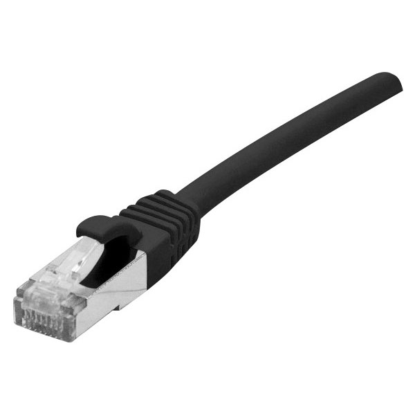 DEXLAN Cord RJ45 sur cble CAT 7 S/FTP LSOH SNG noir - 0,5 m