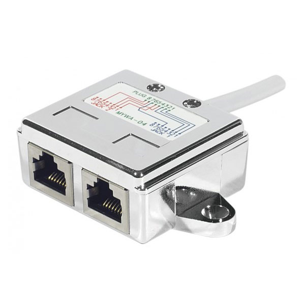 Eclateur de port RJ45 blind LAN+LAN