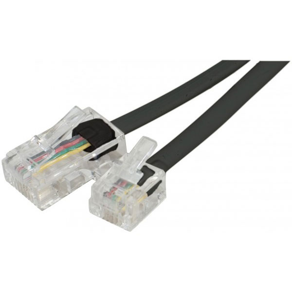 Cble de tlphone 5 m noir