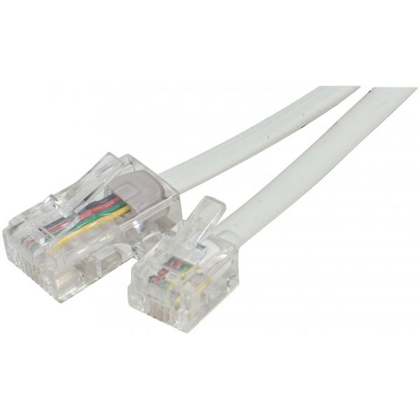 Connect 911740 cble de tlphone 2 m blanc