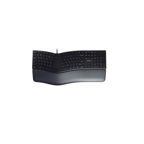 Cherry kc 4500 ergo clavier universel usb qwerty anglais amricain noir