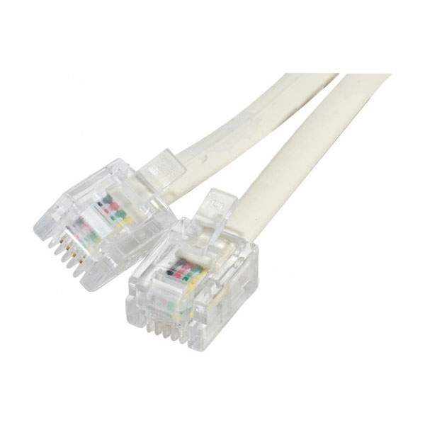 Cble de tlphone 2 m blanc