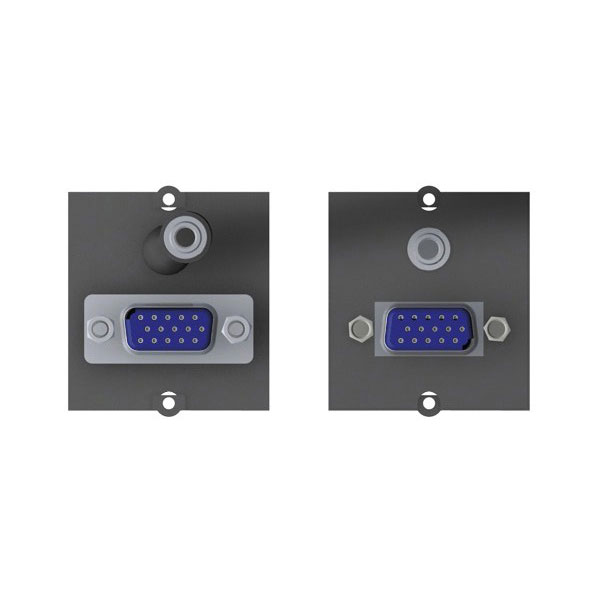 BACHMANN Plastron VGA + jack audio 3,5 mm