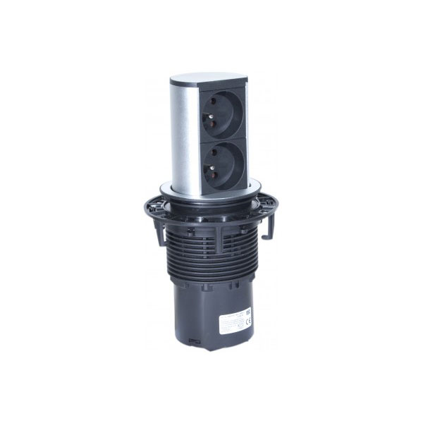 Bachmann elevator multiprise 2 m 2 sortie(s) ca intrieure acier inoxydable