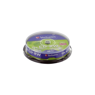 Verbatim cd-rw 12x 700 mo 10 pice(s)