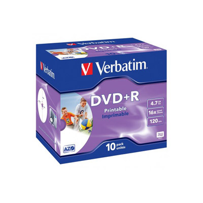 Verbatim 43508 dvd vierge 4,7 go dvd+r 10 pice(s)
