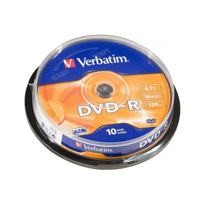 Verbatim dvd-r matt silver 4,7 go 10 pice(s)