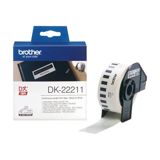 Rouleau d'tiquettes BROTHER 2.9cm x 15.2m - DK-22211