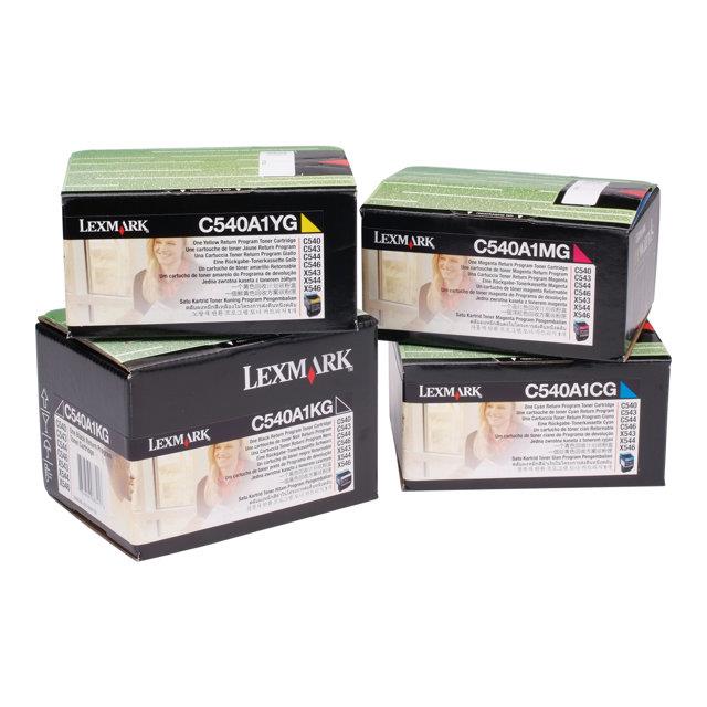 Cartouches de toner - Lexmark c54x, x54x black return programme toner cartridge (1k) cartouche de toner original noir