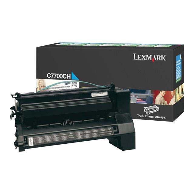 Cartouches de toner - Lexmark cyan high yield return program print cartridge for c770/772 cartouche de toner original