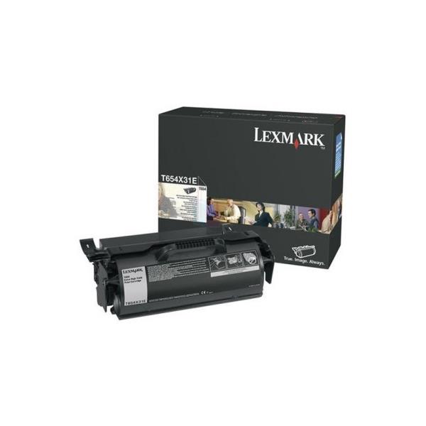 Cartouches de toner - Lexmark t654x31e cartouche de toner original noir