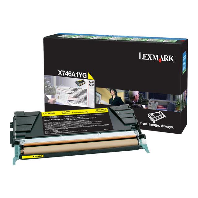 Cartouches de toner - Lexmark x746a1yg cartouche de toner 1 pice(s) original jaune