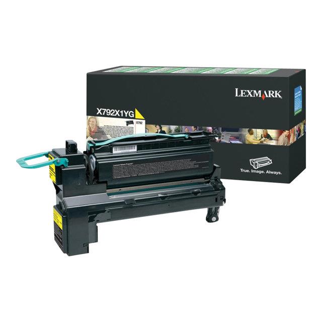 Cartouches de toner - Lexmark x792x1yg cartouche de toner 1 pice(s) original jaune