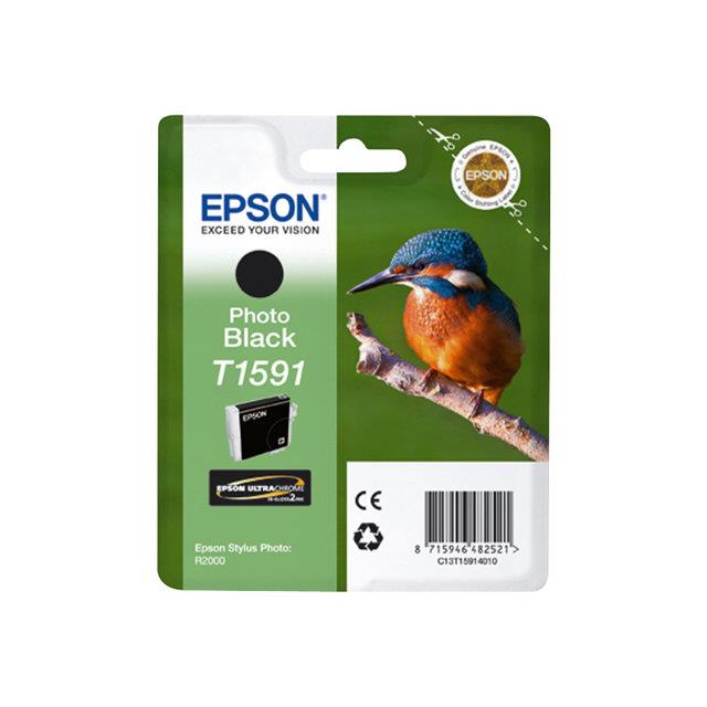 Cartouches pour imprimantes - Epson cartouche "martin-pcheur" - encre ultrachrome hi-gloss2 noir photo
