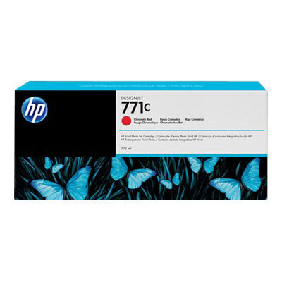 Hp 771c cartouche d'encre designjet rouge chromatique, 775 ml