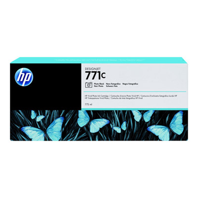 Hp 771c cartouche d'encre designjet noir photo, 775 ml