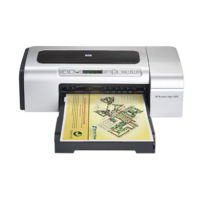 HP Business Inkjet 2800dtn - Imprimante - couleur - recto-verso - jet d'encre - A3 Plus - 1200 ppp x 600 ppp - jusqu'� 24 ppm (mono) / jusqu'� 21 ppm (couleur) - capacit� : 400 feuilles - parall�le, USB, 10/100Base-TX