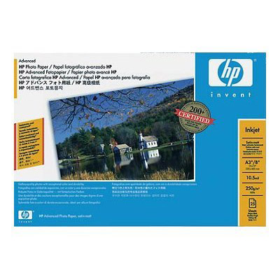Papier photo satin mat HP Advanced Photo Paper - super A3/B (330 x 483 mm) - 250 g/m2 - 25 feuilles