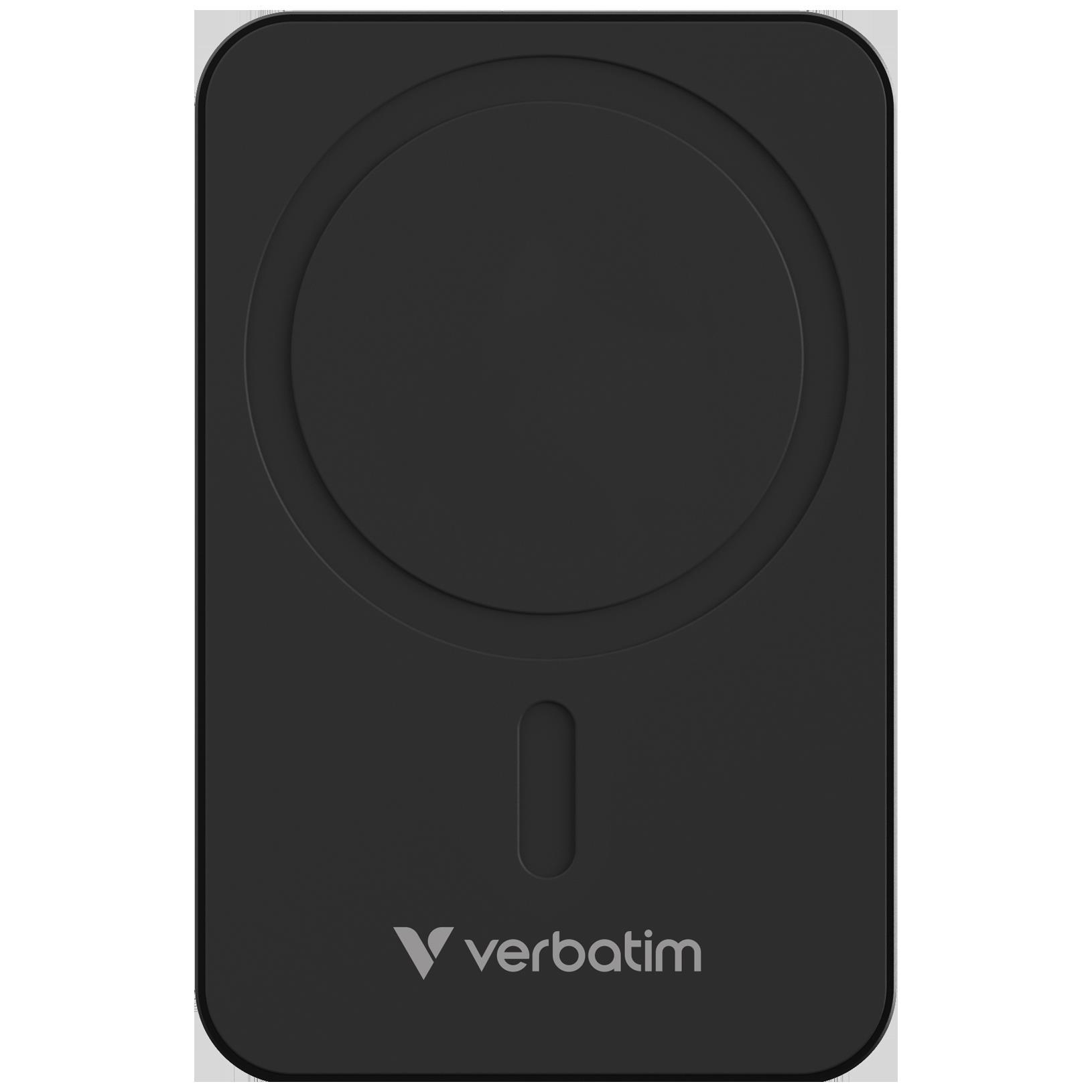 Batterie de secours externe (power bank) - Verbatim charge 'n' go essentials 20000 mah recharge sans fil noir