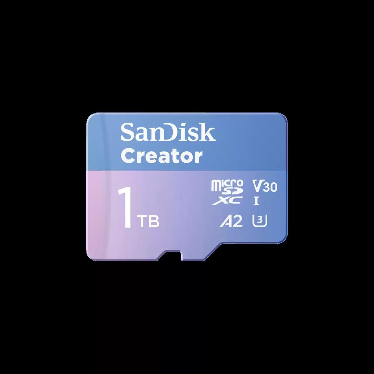 Sandisk creator 1 to microsdxc uhs-i classe 10
