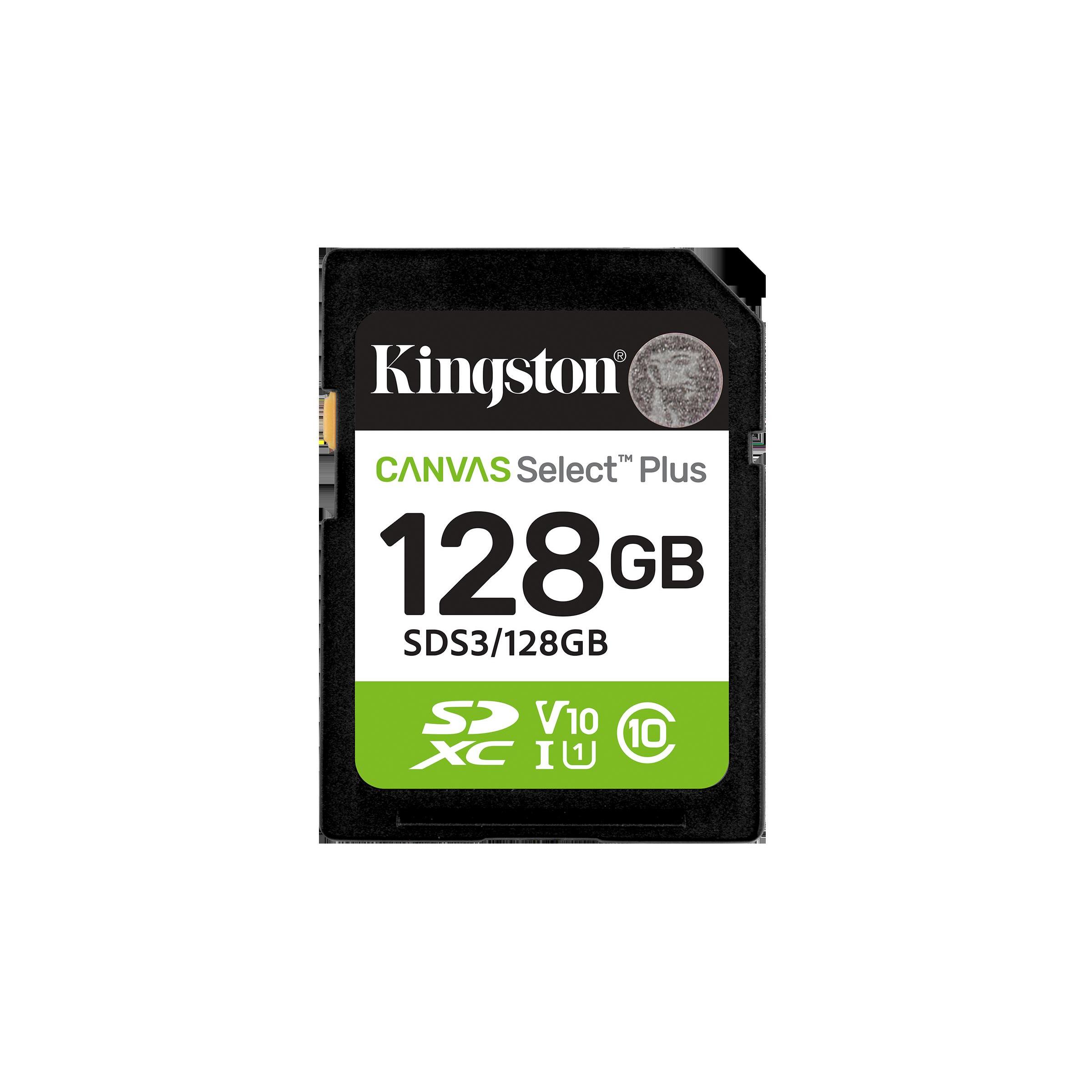 Kingston technology 128 go sdxc canvas select plus gen3 150 mo/s c10 uhs-i u1 v10