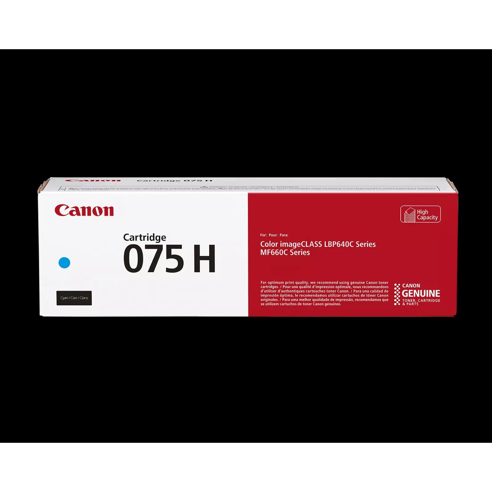 Cartouches de toner - Canon 075 h cartouche de toner 1 pi�ce(s) original cyan