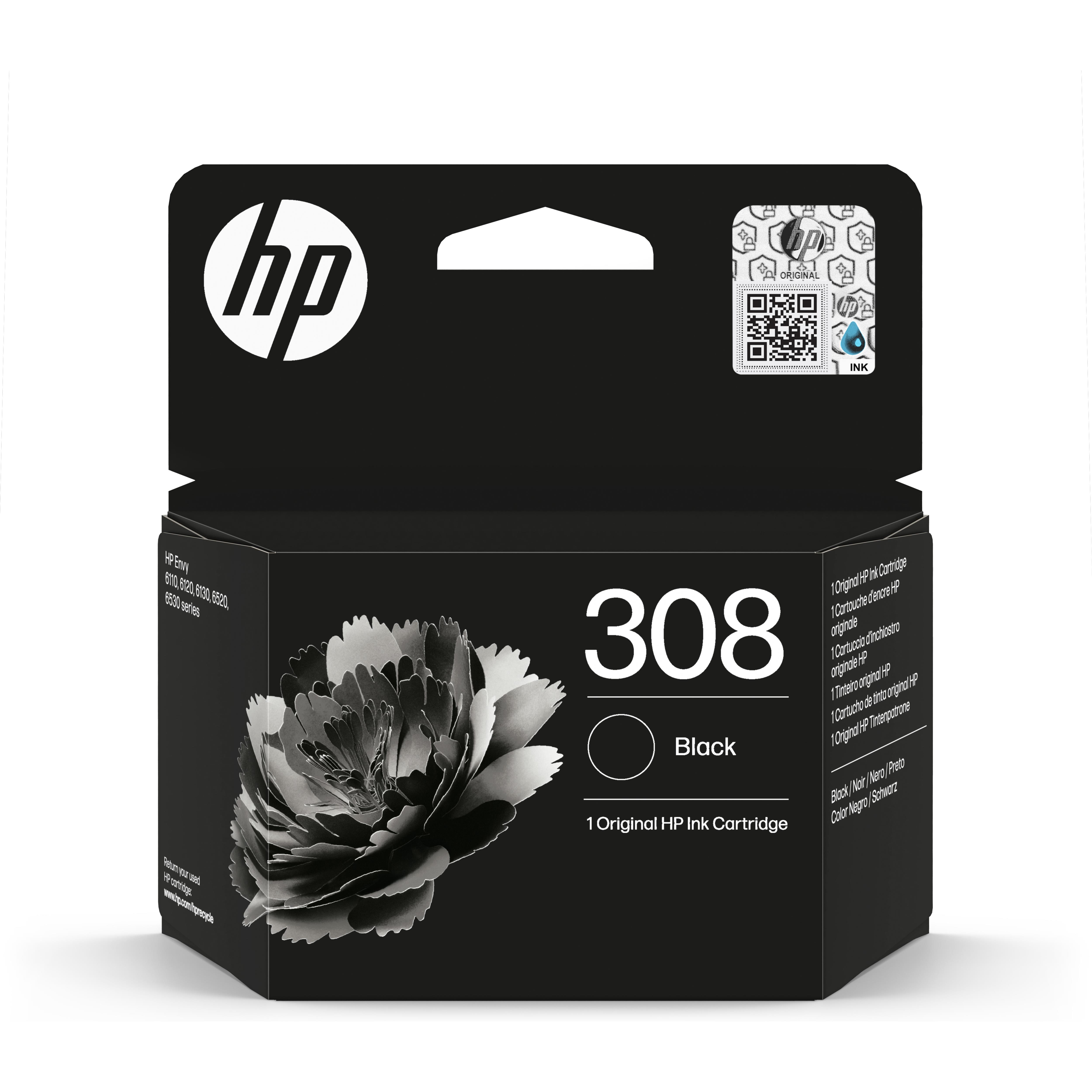 Cartouches pour imprimantes - Hp 308 cartouche d'encre authentique noir