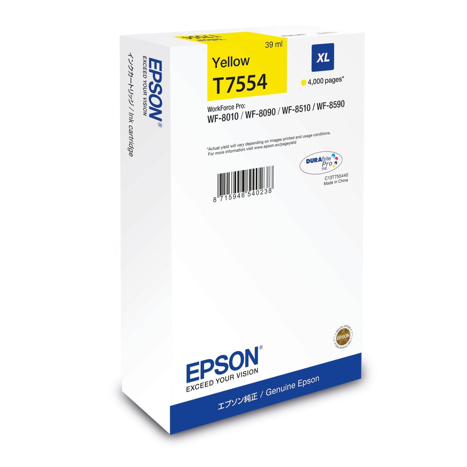 Cartouches pour imprimantes - Epson c13t75544n cartouche d'encre 1 pice(s) original rendement lev (xl) jaune