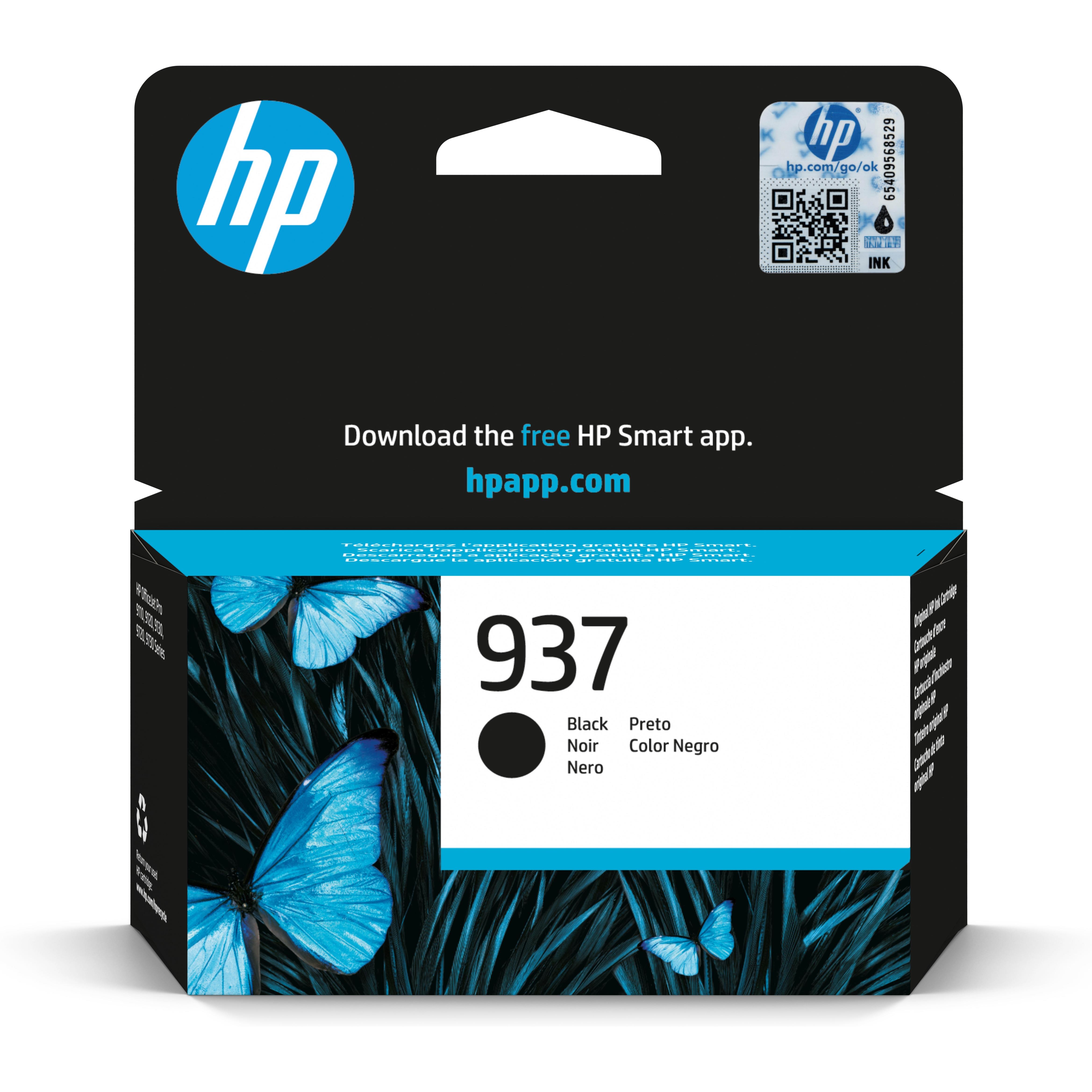 Cartouches pour imprimantes - Hp 937 cartouche encre authentique noir