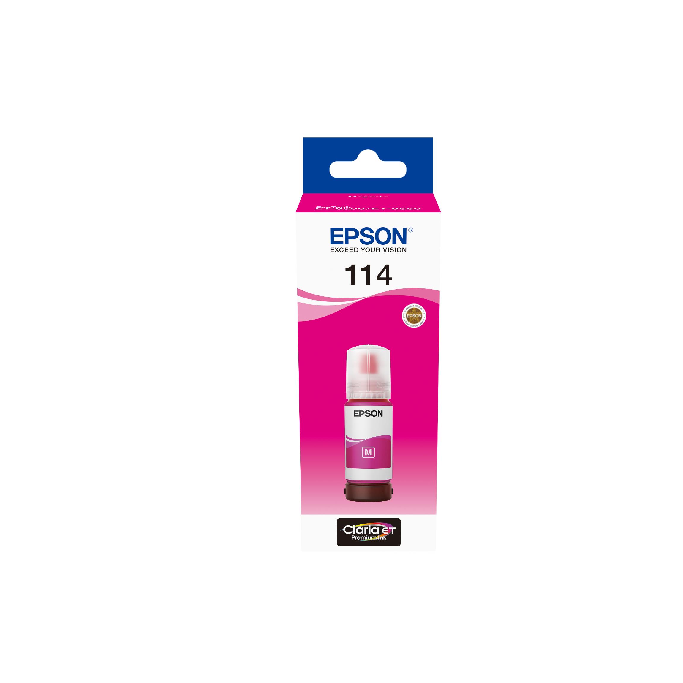 Cartouches pour imprimantes - Epson 114 ecotank cartouche d'encre 1 pice(s) original rendement standard magenta