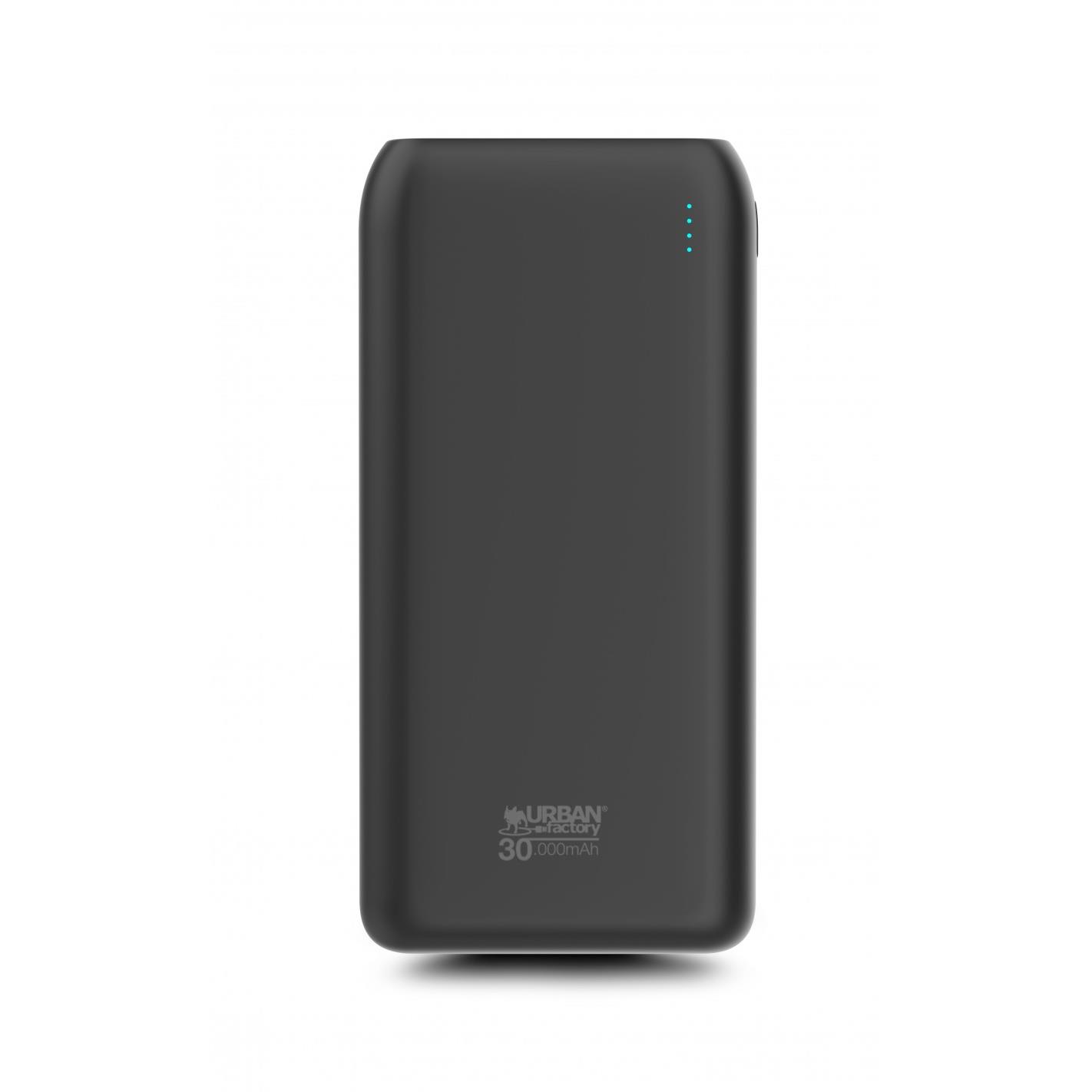 Batterie de secours externe (power bank) - Urban factory upb35uf banque d'alimentation lectrique lithium polymre (lipo) 30000 mah noir