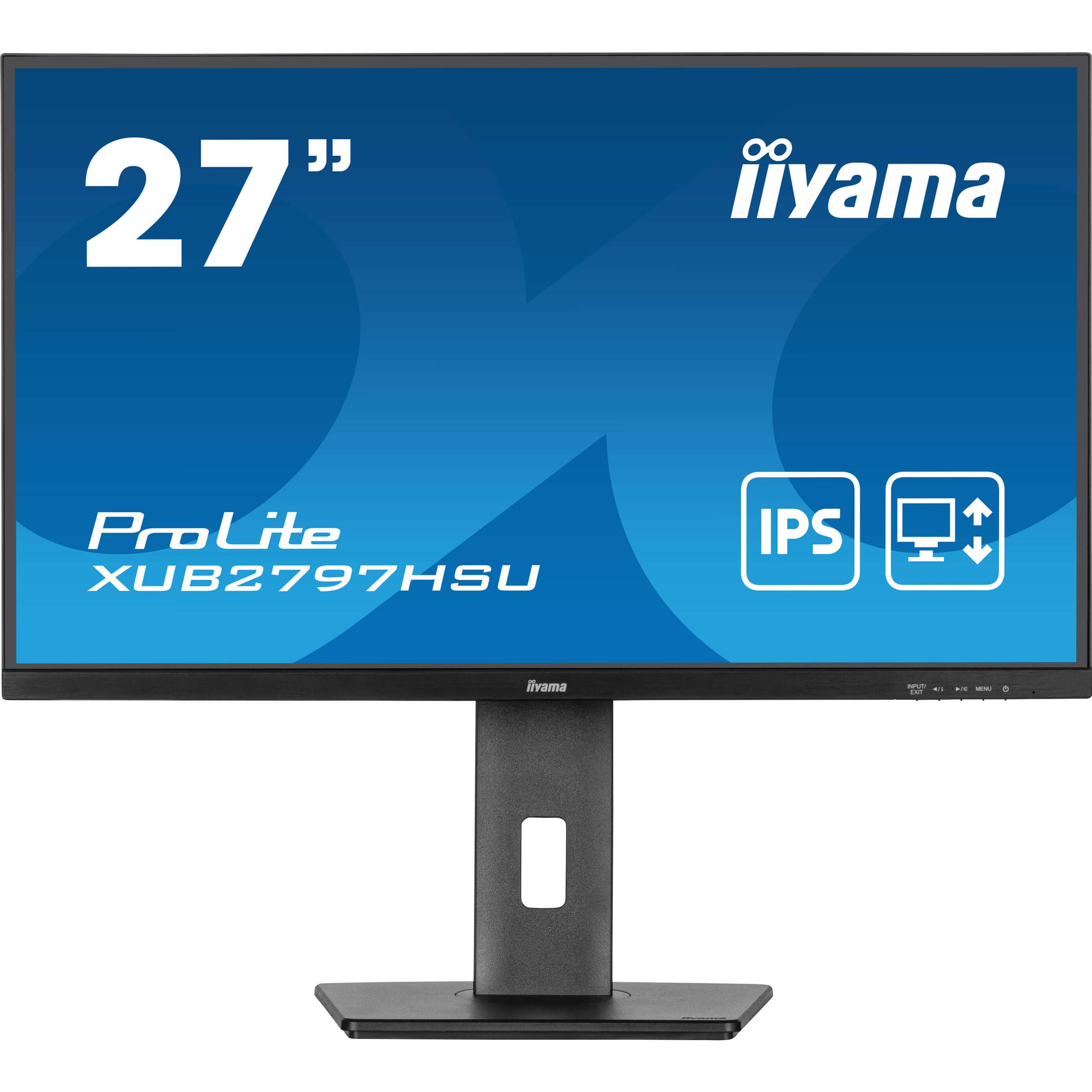 Iiyama prolite xub2797hsu-b2 cran plat de pc 68,6 cm (27") 1920 x 1080 pixels full hd led noir