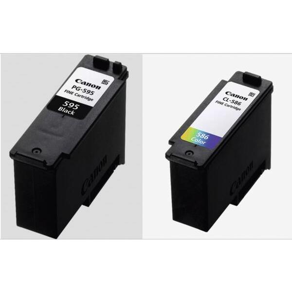 Cartouches pour imprimantes - Canon pg595/cl586 pvp cartouche d'encre 2 pi�ce(s) original noir, cyan, magenta, jaune