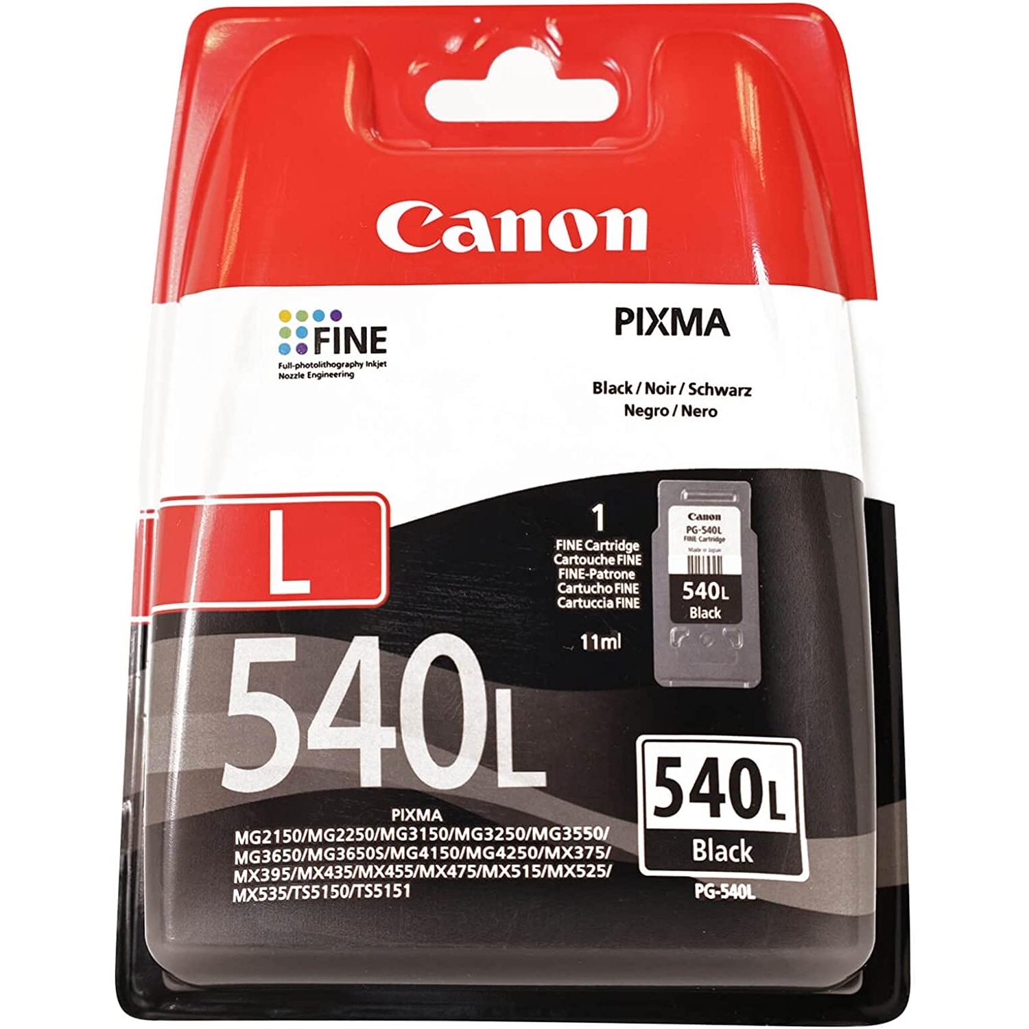 Cartouches pour imprimantes - Canon pg-540l cartouche d'encre 1 pi�ce(s) original rendement standard noir