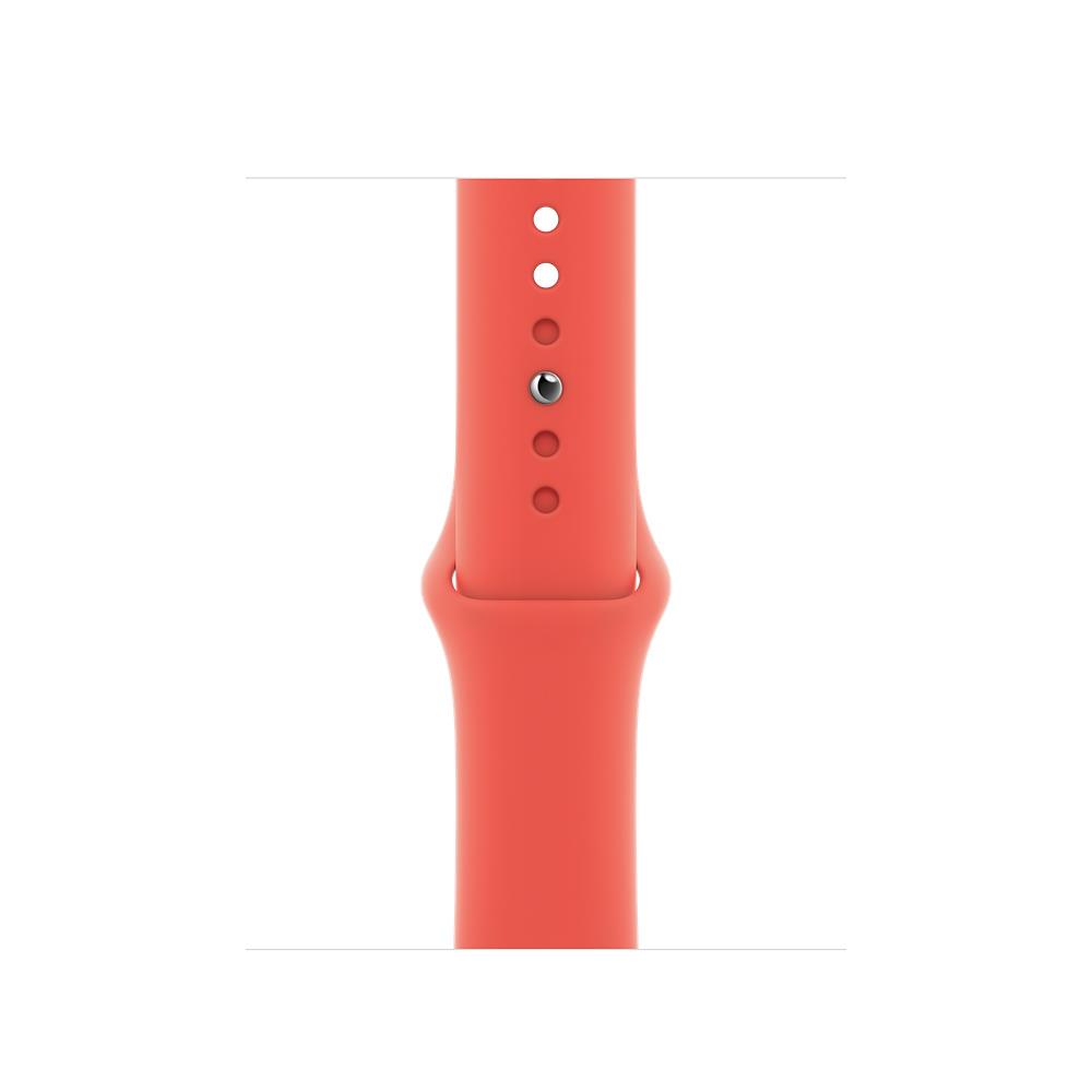 Bande - Apple 40mm pink citrus sport band - regular bande rose fluorolastomre