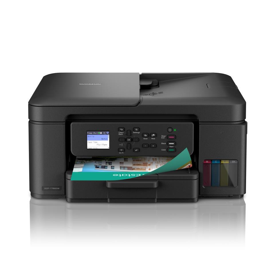 Brother dcp-t780dw imprimante multifonction 3-en-1 compacte tankbenefit  rservoir d'encre