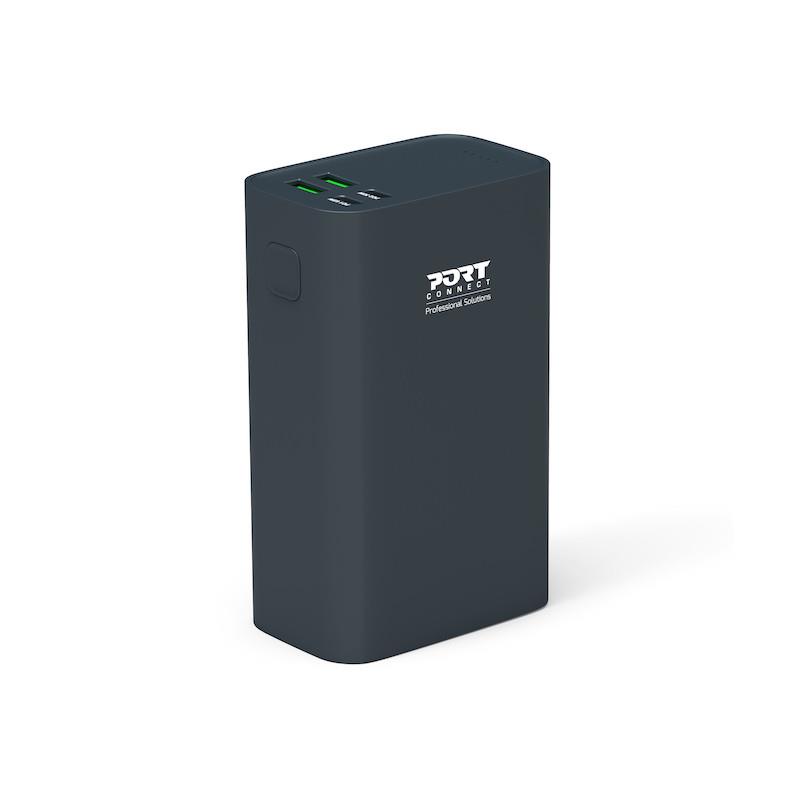 Batterie de secours externe (power bank) - Port designs 907004 banque d'alimentation �lectrique lithium polym�re (lipo) 26800 mah noir