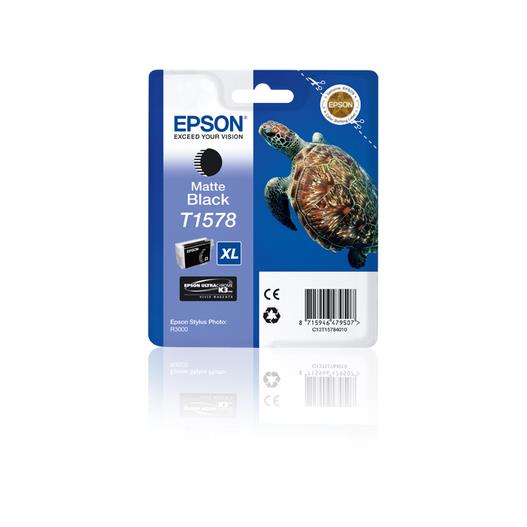Cartouches pour imprimantes - Epson t1578 cartouche d'encre 1 pice(s) original rendement lev (xl) noir
