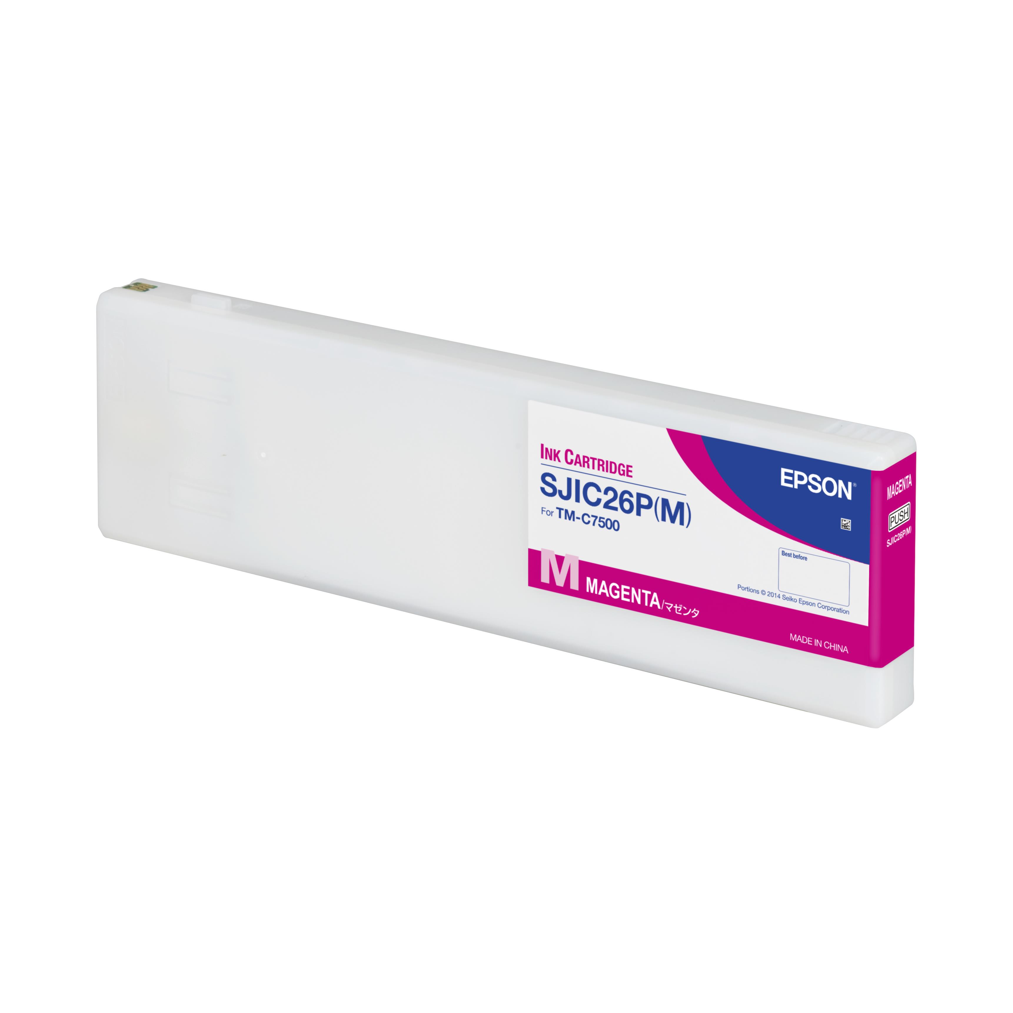 Cartouches pour imprimantes - Epson sjic26p(m): ink cartridge for colorworks c7500 (magenta)