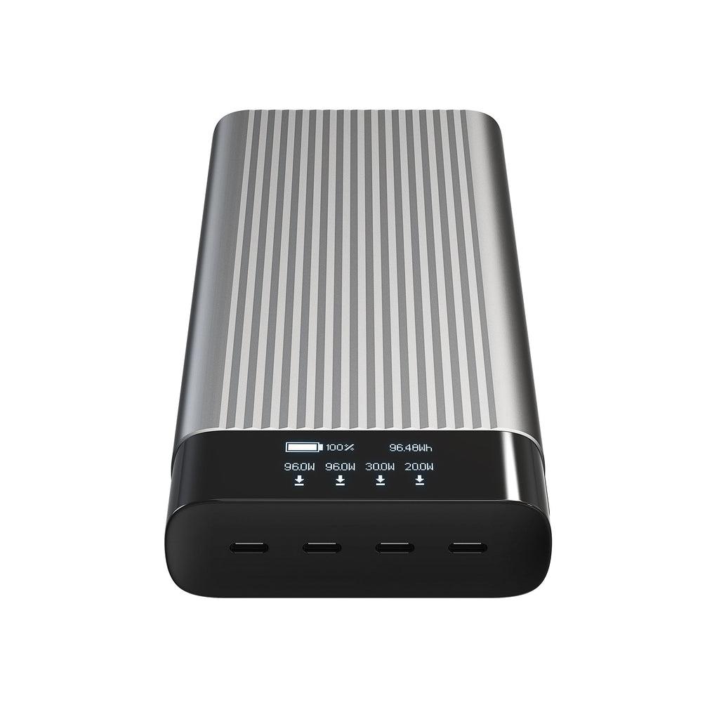 Batterie de secours externe (power bank) - Hyper hj245b banque d'alimentation lectrique 27000 mah argent